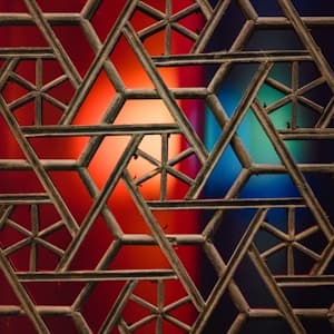 Pieza de lattice cortada